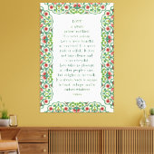 Toile L'amour est toujours patient et gentil. Ce n'est j (Insitu(Salon))