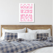 Toile L'amour est tout - Roger Clover Chanson Lyrics (Insitu(Chambre))