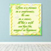 Toile L'amour est une promesse (Insitu (Plancher de Bois))