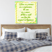 Toile L'amour est une promesse (Insitu(Chambre))