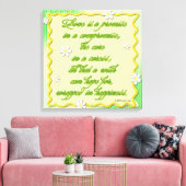 Toile L'amour est une promesse (Insitu(Salon))