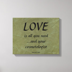 Toile L'amour et votre cosmétologue