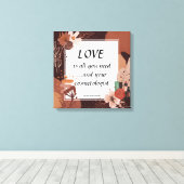 Toile L'Amour Et Votre Cosmetologue Style Boho (Insitu (Plancher de Bois))