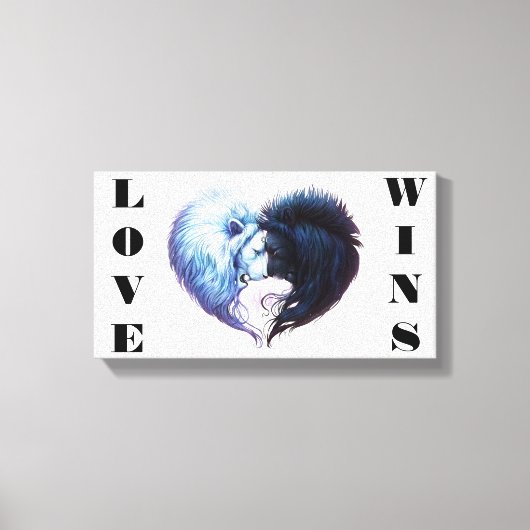 Toile L'amour gagne (Recto)