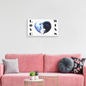 Toile L'amour gagne (Insitu(Salon))