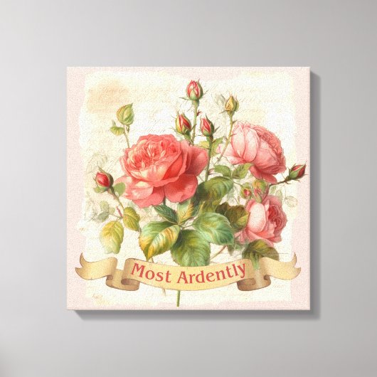 Toile L'AMOUR - Le plus ardemment - M. Darcy (Recto)