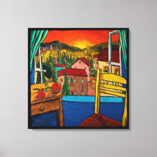 Toile L'amour pour Jérusalem par Jonathan Kis-Lev (Recto)