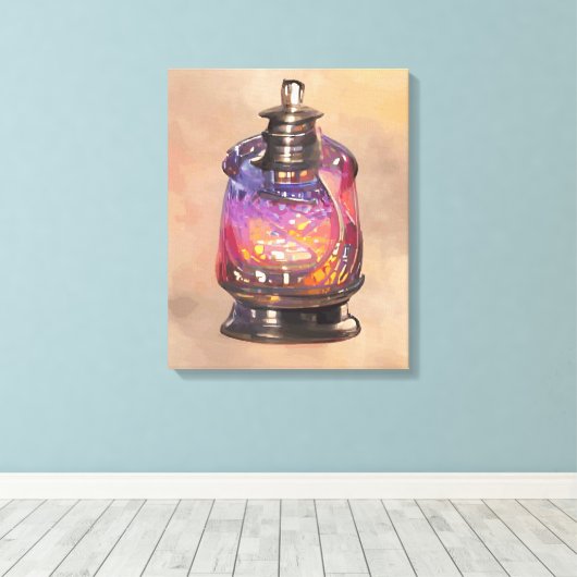 Toile Lampe à kérosène (Insitu (Plancher de Bois))