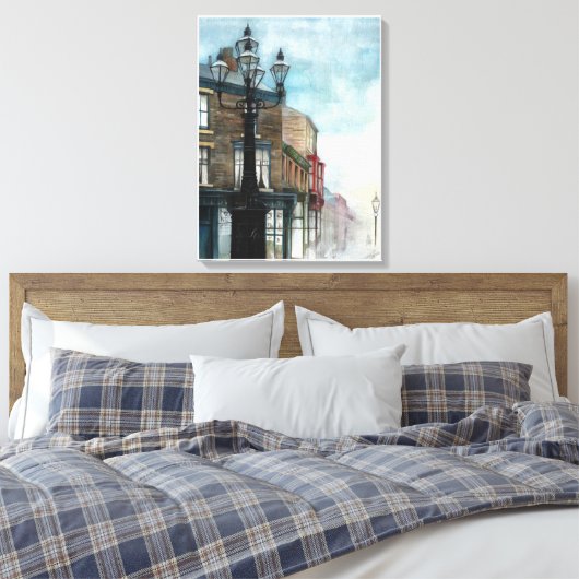 Toile Lampes Thornaby 5, Misty - CANVAS (Insitu(Chambre))