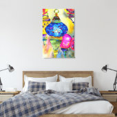 Toile Lampes turques mosaïque aquarelle art (Insitu(Chambre))