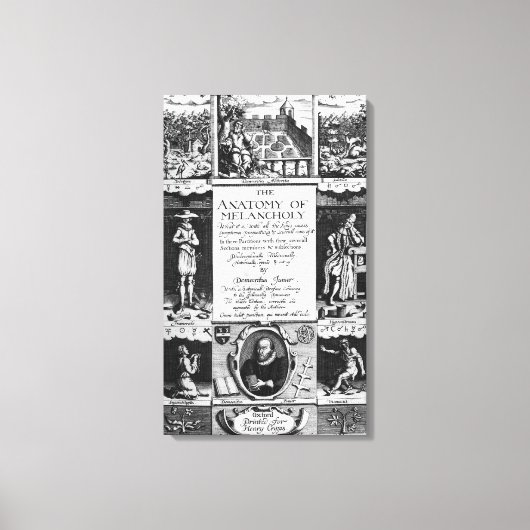 Toile L'anatomie de la mélancolie (Recto)