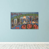 Toile Lancaster, Pennsylvanie - Scènes de grandes lettre (Insitu (Plancher de Bois))