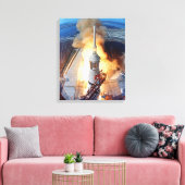 Toile Lancement de la fusée de l'alunissage d'Apollo 11 (Insitu(Salon))