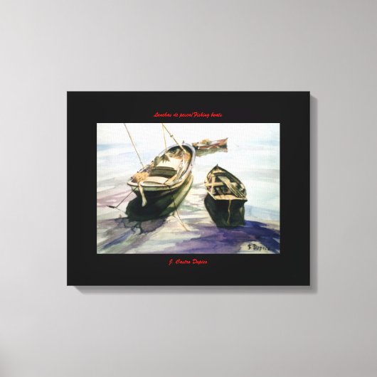 Toile Lanchas de pesca/Bateaux de pêche (Recto)
