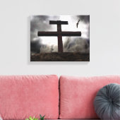 Toile L'ancienne croix robuste Calvaire Enveloppé Art (Insitu(Salon))