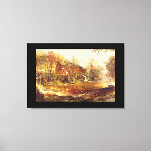 Toile L'Ancienne Mouline Rouge, Jasper F. Cropsey_Paysag