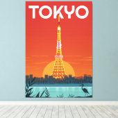 Toile Landmark de Tokyo (Insitu (Plancher de Bois))