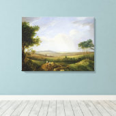 Toile Landscape with Figures (oil on panel) (Insitu (Plancher de Bois))