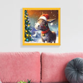 Toile L'Âne de Noël 1 (Insitu(Salon))