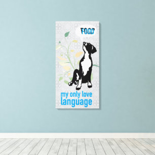 Toile Langage d'amour du Grand Danois