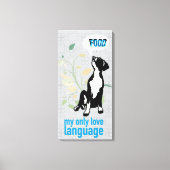 Toile Langage d'amour du Grand Danois (Recto)