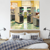 Toile « Langage Machine » - Technologie humoristique (Insitu(Chambre))