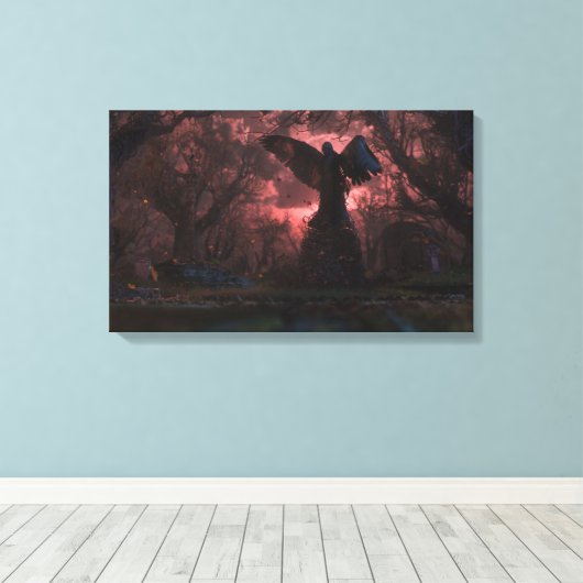 Toile L'ange noir (Insitu (Plancher de Bois))