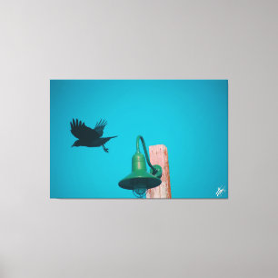 Toile Langley Crow sur la série Light Post #10