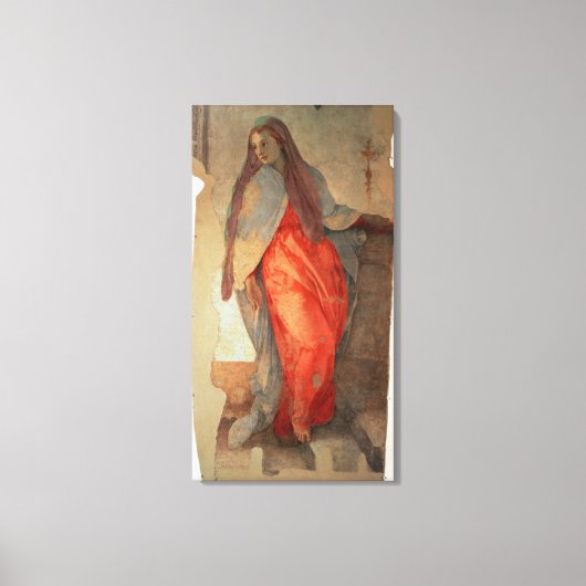 Toile L'Annonciation, détail de la Vierge, c.1527 (fr (Recto)