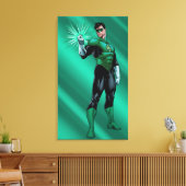 Toile Lanterne verte et anneau (Insitu(Salon))