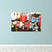 Toile lanternes chinoises en Chine (Insitu (Plancher de Bois))