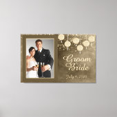 Toile Lanternes d'ivoire Mariage Keepsaké Canvas (Recto)