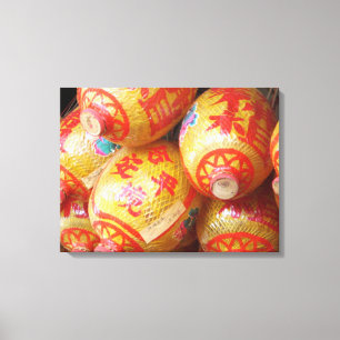 Toile Lanternes en papier chinoises chanceuses