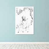 Toile Lao Tzu Ming dynastie chinoise peinture (Insitu (Plancher de Bois))