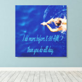 Toile Lap Swim Team Motivational Inspiration (Insitu (Plancher de Bois))