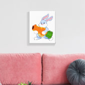 Toile Lapin avec carotte (Insitu(Salon))