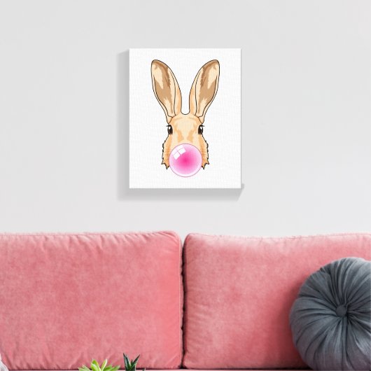 Toile Lapin avec gomme à mâcher (Insitu(Salon))