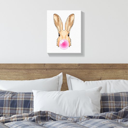 Toile Lapin avec gomme à mâcher (Insitu(Chambre))