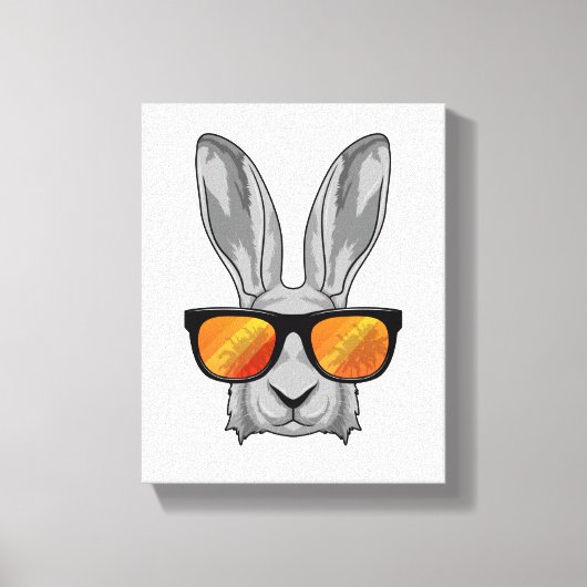 Toile Lapin avec lunettes de soleil (Recto)