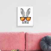 Toile Lapin avec lunettes de soleil (Insitu(Salon))