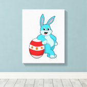 Toile Lapin avec oeuf de Pâques (Insitu (Plancher de Bois))