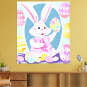 Toile lapin avec oeufs de pâques (Insitu(Salon))