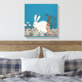 Toile Lapin Blanc Élégant Vintage (Insitu(Chambre))