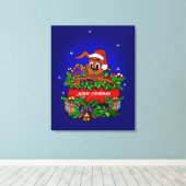 Toile Lapin de Noël (Insitu (Plancher de Bois))