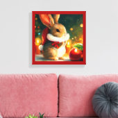 Toile Lapin de Noël 1 (Insitu(Salon))