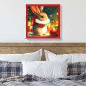 Toile Lapin de Noël 1 (Insitu(Chambre))