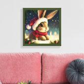 Toile Lapin de Noël 4 (Insitu(Salon))