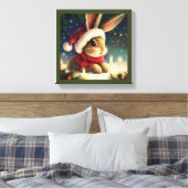 Toile Lapin de Noël 4 (Insitu(Chambre))