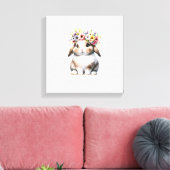 Toile Lapin de Pâques pour femmes filles - Fleur de Lapi (Insitu(Salon))