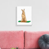 Toile Lapin en Snowboard avec Snowboard (Insitu(Salon))